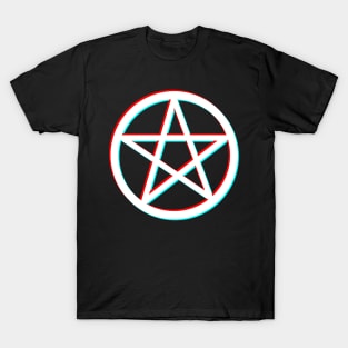 Motherland Fort Salem Pentagram Glitch - White T-Shirt